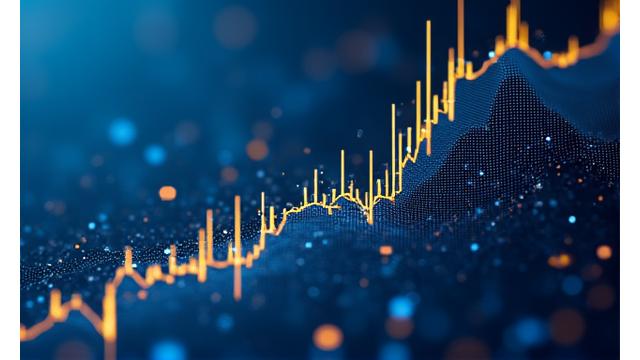 Grafisk fremstilling av en Fintech markedsrapport med data og diagrammer.