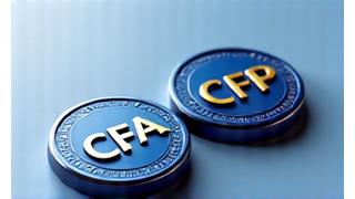 Visuell representasjon av CFA og CFP sertifiseringsmerker.